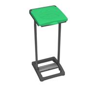 BuyStar Pattumiera 1 Vano Portasacco Raccolta Differenziata Sacchi 80-110 Lt - Portarifiuti da Esterno, Coperchio Verde, Blocco Sacco, 31,5x36x81h cm, Montaggio Senza Viti - Made in Italy