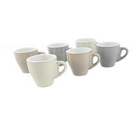 BuyStar Set 6 tazzine Tazze da caffè in Ceramica | Servizio da caffè | Bicchierini Espresso tazzina caffè Coffee Espresso, Assortito