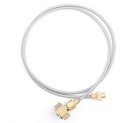 BuyWeek Adattatore per cartuccia a gas, adattatore per bombole del gas, 110 × 2,6 × 0,6 cm, tubo in nylon rame per GPL campeggio