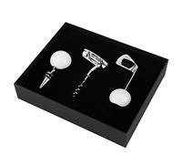 BuyW avatappi, Set 3 Pezzi Apribottiglie Vino in Lega di Zinco Cavatappi a Forma di Golf per Bar Club