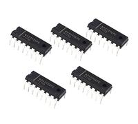 BuyWeek Chip Componenti Elettronici, 5 Pezzi MAX232 Set di Chip IC 2 * 0,6 * 0,5 cm Chip Circuito Integrato per Circuiti Integrati