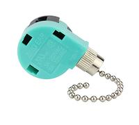 BuyWeek Interruttore a Tirante, 3 Velocità 4 Fili ZE-268S6 Interruttore A Corda, Interruttore a Cerniera Sostituzione per Ventilatori da Soffitto Lampade da Parete