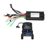 BuyWeek Kit Controller Motore Brushless per Bici Elettrica, Controller Onda Sinusoidale a 3 modalità 36V 48V 500W 750W 26A con Pannello Display LCD a Colori S-100