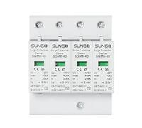 BuyWeek Scaricatore di Sovratensione Fotovoltaico, Protezione Contro Le Sovratensioni CC Domestica Dispositivo Scaricatore Bassa Tensione, Protezione Fulmini 4P 40KA