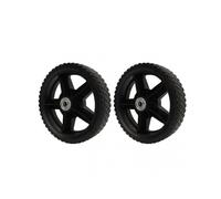 BuyWeek Wheelchair Wheels, 2Pcs 8 Inch Solid Tires Puncture Resistant PP Hub Lawn Mower Wheels for Wheelchair Walkers