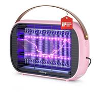 Buzbug Insetticida a LED, 10 anni di durata della lampada, 2800 V, forte trappola per zanzare e mosche, sostenibile con basso consumo energetico, lampada per zanzare, repellente per zanzare (rosa)