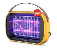 Buzbug Insetticida a LED, 10 anni di durata della lampada, 2800 V, forte trappola per zanzare e mosche, sostenibile con basso consumo energetico, lampada per zanzare, repellente per zanzare (giallo)