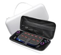 Buziba Custodia da trasporto per ASUS ROG Ally X custodia protettiva rigida da trasporto custodia portatile da viaggio borsa per console portatile da gioco e accessori (bianco)