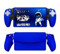 Buziba Custodia protettiva in silicone per controller PS5 PlayStation Portal Handheld Game Console Custodia in gomma morbida (blu)