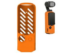 Buziba Custodia protettiva in silicone per DJI Osmo Pocket 3, custodia protettiva in silicone, accessorio per action camera portatile (arancione)