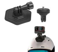 Buziba Kit di base adesiva per casco adesivo curvo per DJI Osmo Action 4, supporto adesivo flessibile per Insta360 GO3/GoPro e la maggior parte delle action cam