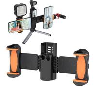 Buziba Supporto doppio per telefono per DJI Osmo Pocket 3 Supporto per cellulare Clip per telefono Morsetto Adattatore treppiede Accessori di espansione della fotocamera