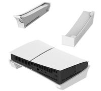 Buziba Supporto orizzontale per PS5, supporto sottile da scrivania, compatibile con accessori per console Playstation 5 Slim, dischi ed edizioni digitali (bianco)