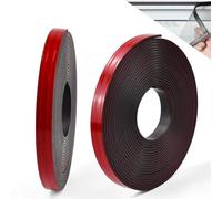 BUZIFU 2 Rotoli Nastro Magnetico Adesivo per Zanzariere 12,7mmx5m Strisce Magnetiche con Supporto Adesivo Banda Magnetica Adesiva Rotolo Magnetico Flessibile per l'Installazione delle Zanzariere