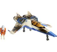 Buzz Lightyear Serie Iperspazio Astronave XL-15 da battaglia e personaggio di Buzz Lightyear, velivolo lungo 15,2 cm, Giocattolo per Bambini 4+ Anni, HJG86