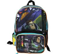Buzz Lightyear - Zaino grande con borsa per il pranzo, 40,6 cm, Blu, Large