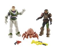 Buzz LightyearLa vera storia di Buzz Difensori della Base personaggi e accessori, altezza 12,7 cm, 2 action figure, insetto e strumenti, Giocattolo per Bambini 3+ Anni, HHY15 [Esclusivo Amazon]