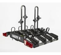 Buzz rack eazzy 4 portabici da gancio di traino 13 perni 4 biciclette nero