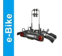 Buzz rack e hornet 2 portabici da gancio di traino 7 perni 2 biciclette compatibile con le e bike nero
