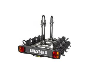 Buzz rack buzzy bee 4 portabici da gancio di traino 7 perni 4 biciclette nero