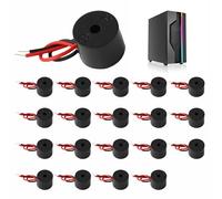 Buzzer attivo elettronico, 20 pezzi, 3-12 V, Piezo Summer 85 dB, lunghezza cavo 60 mm per dispositivi elettronici, allarme elettronico cicalino, segnale acustico elettronico