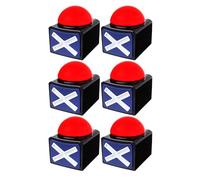 Buzzer di risposta per gioco Show - Buzzer con luci e quiz Got Talent - Pulsante famiglia-feud con suono, genitori-figlio (6 pezzi)
