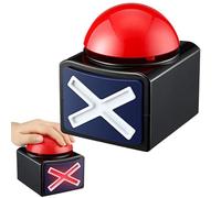Buzzer pulsanti: pulsanti di avviso di risposta del gioco, suono di cicalino di allarme | Buzzer di gioco rosso veloce con effetti di luce e suono, buzzer del programma di gioco con suono