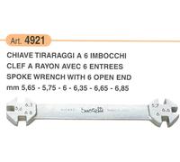 BUZZETTI 4921 UTENSILE CHIAVE ATTREZZO TIRARAGGI 6 IMBOCCHI TIRA RAGGIO MOTO