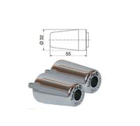 BUZZETTI COPPIA BILANCIERI STABILIZZATORE CROMATI MANUBRIO SCOOTER HONDA 125 150