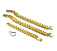 Buzzetti - Kit di leve professionali per smontare pneumatici 2 x 350 mm, 1 x 240 mm.