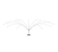 Buzzlett - Dissuasore per uccelli in acciaio inox con base in PVC per esterni, barche, bacini e HVAC, efficace repellente per uccelli, scoraggia gabbiani e altri uccelli dallo sbarco, 1,8 m