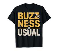 Buzzness as Usual - Maglietta Grafica a Torta a Nido d'Ape Maglietta