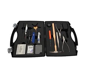 BUZZUFY Boley - Valigetta con set di attrezzi per orologio, 15 pezzi, orologiaio, Nero , L, Classico