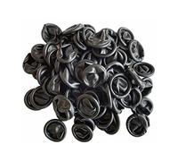 BUZZUFY ESD Anti-Static Nero Lattice Gomma Fingercots per Orologiai Taglia L 100pcs