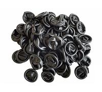 BUZZUFY ESD - Fingercots antistatici in lattice nero per orologiai, taglia M, 100 pezzi