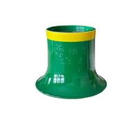 BUZZUFY Sternkreuz - Lente per occhiali da vista, 3,3 x con anello giallo, colore: Verde