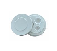 BUZZUFY Tazza olio in bachelite Ø 40 mm utensile con tre diverse rientranze per orologiaio, bianco, 85