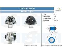 BV PSH Alternatore Generatore 100A 12V per Opel Corsa D 1.2 1.0 1.4