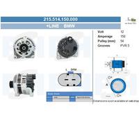 BV PSH Alternatore Generatore 150A 12V Per BMW 3 Serie Touring 320D 318D 330D