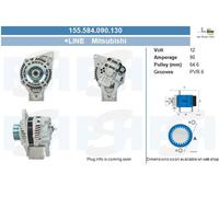 BV PSH Alternatore Generatore 90A 12V Per Mitsubishi L 200/Triton 2.5 DI-D