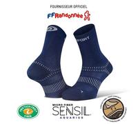 BV SPORT - Calza media doppia per trekking Double Evo - Blu Navy