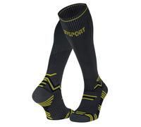 BV Sport Trail Compression - calze trailrunning - uomo Black/Yellow M+