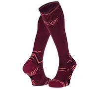 BV Sport - Calze di compressione - Chaussettes Trail Compression Bordeaux/Rose - Taglia S