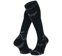 Bv sport trail compression socks nero grigio