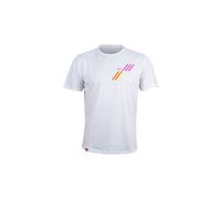 Bv sport maglia leggera a maniche corte bianco rosa unisex