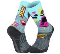 BV Sport Run Marathon 2 Générations 90s - calzini lunghi running Blue/Black 39/41