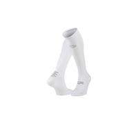 Bv sport run marathon calze a compressione bianco grigio