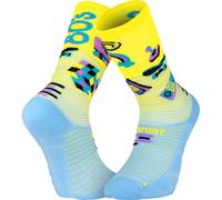 BV Sport Run Marathon 2 Générations 80s - calzini lunghi running Yellow/Blue 39/41
