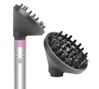 BVACUMHEAD Accessorio diffusore aggiornato per Dyson Airwrap Styler - si converte in ugello diffusore asciugacapelli, 973365-01, grigio