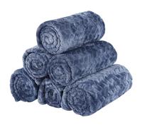 BVAGSS 6 Pezzi Piccola Coperta per Cane, Lavabile Soffice Morbida e Calda Flanella Copertine per Cani/Gatto di piccola e media taglia per dormire XH075 (104 x 76 cm, Blue Wheat Ears)